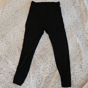 HALARA Black High Waist Cinched 7/8 Leggings